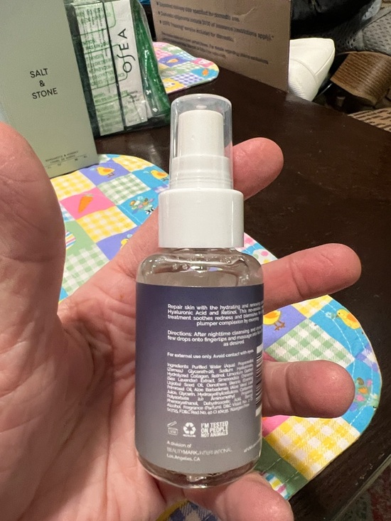 New Night Facial Serum with Hyaluronic Acid & Retinol — Purple - Picture 3 of 3